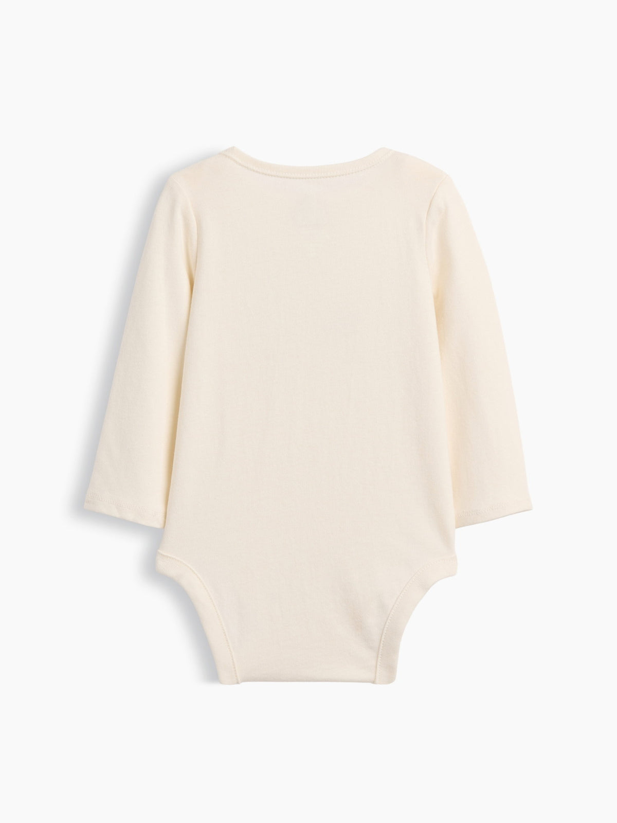 Krem First Favorites Organik Pamuk Grafik Baskılı Bodysuit