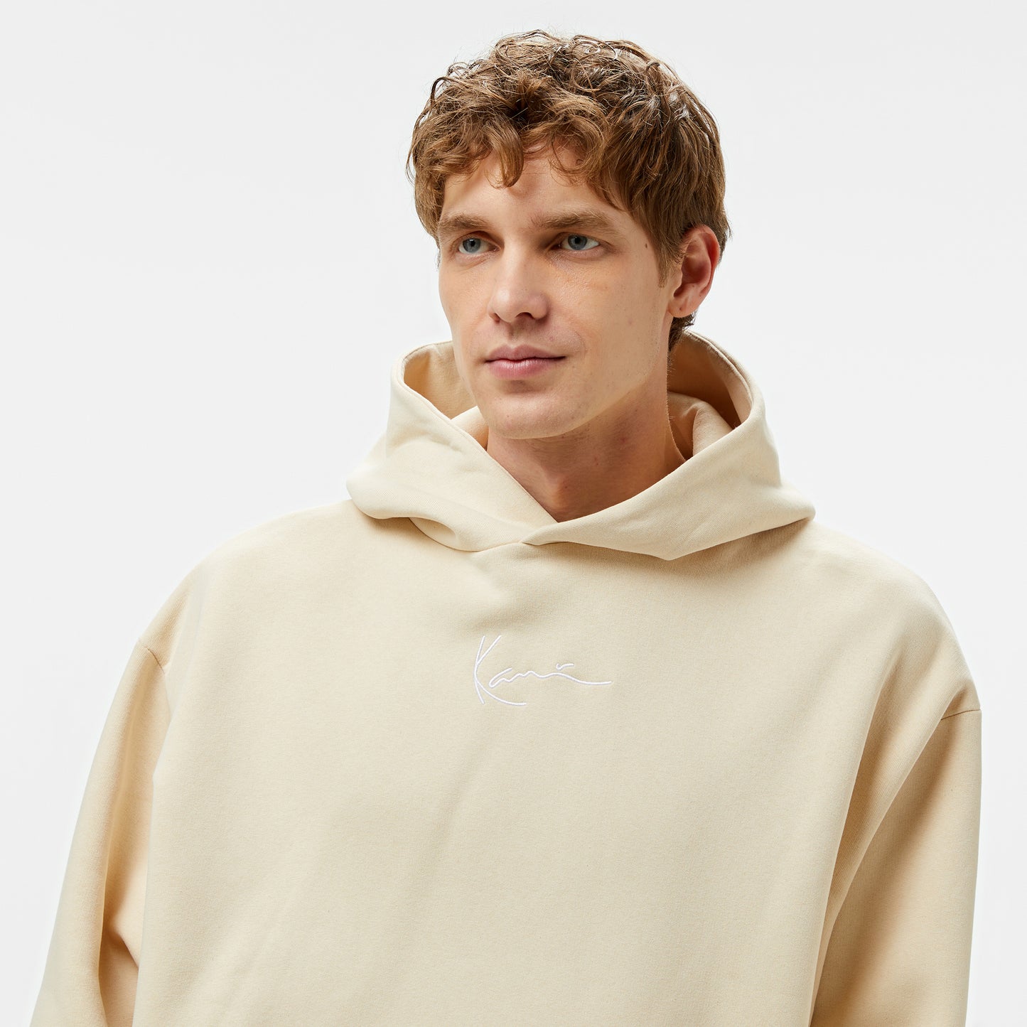 Karl Kani Small Signature Essential Os Erkek Krem Hoodie