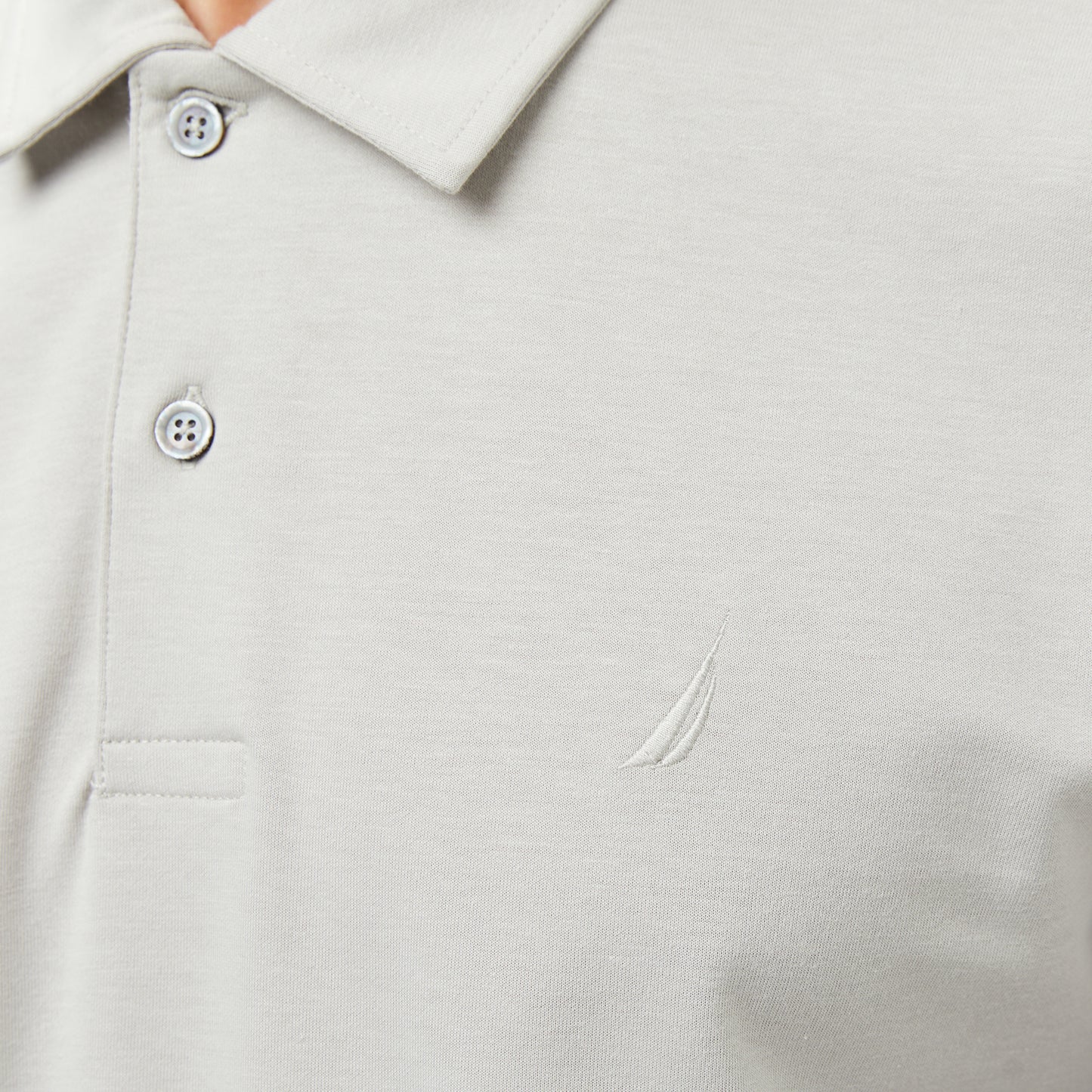 Nautica Erkek Gri Classic Fit Uzun Kollu Polo Yaka T-shirt