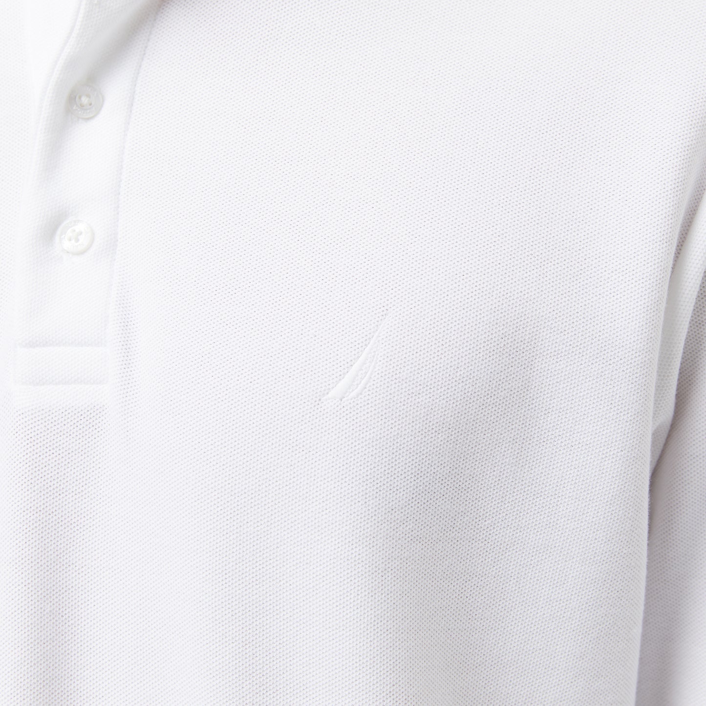 Nautica Erkek Beyaz Classic Fit Uzun Kollu Polo Yaka T-shirt