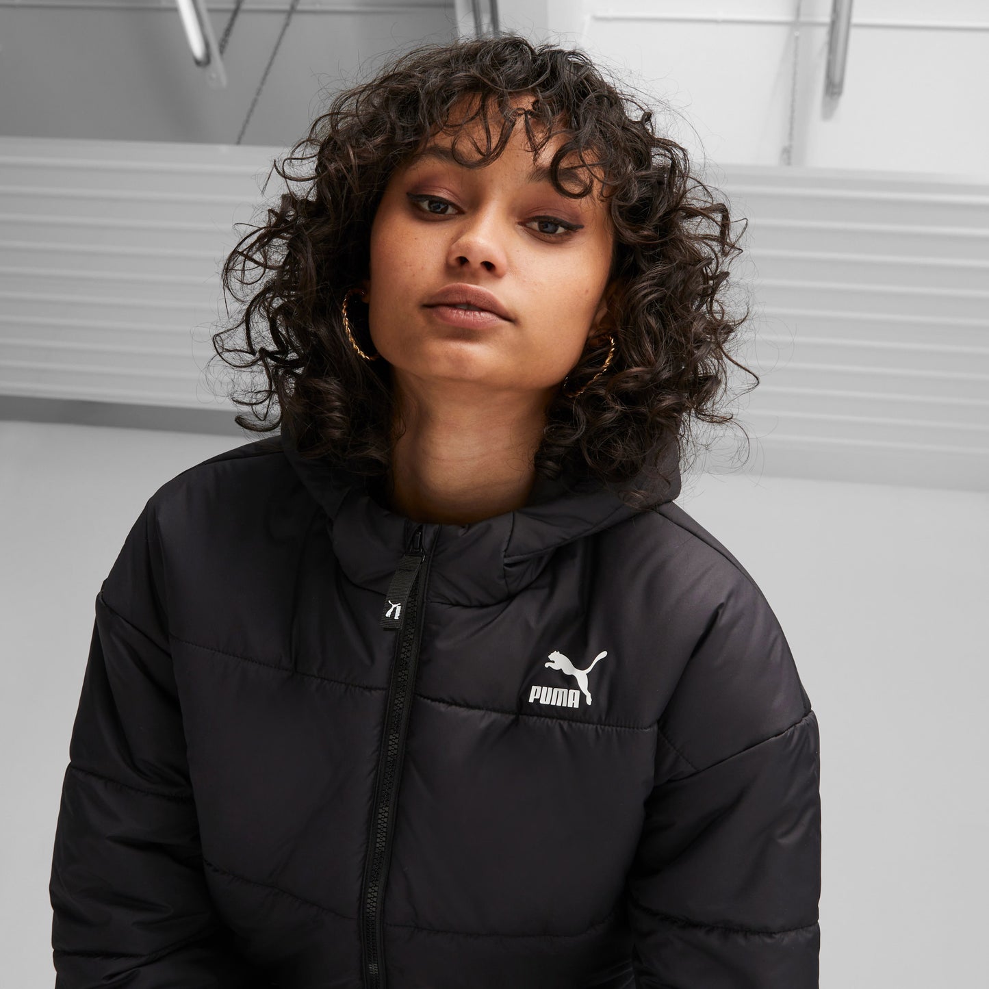 Puma Classics Padded Kadın Siyah Mont