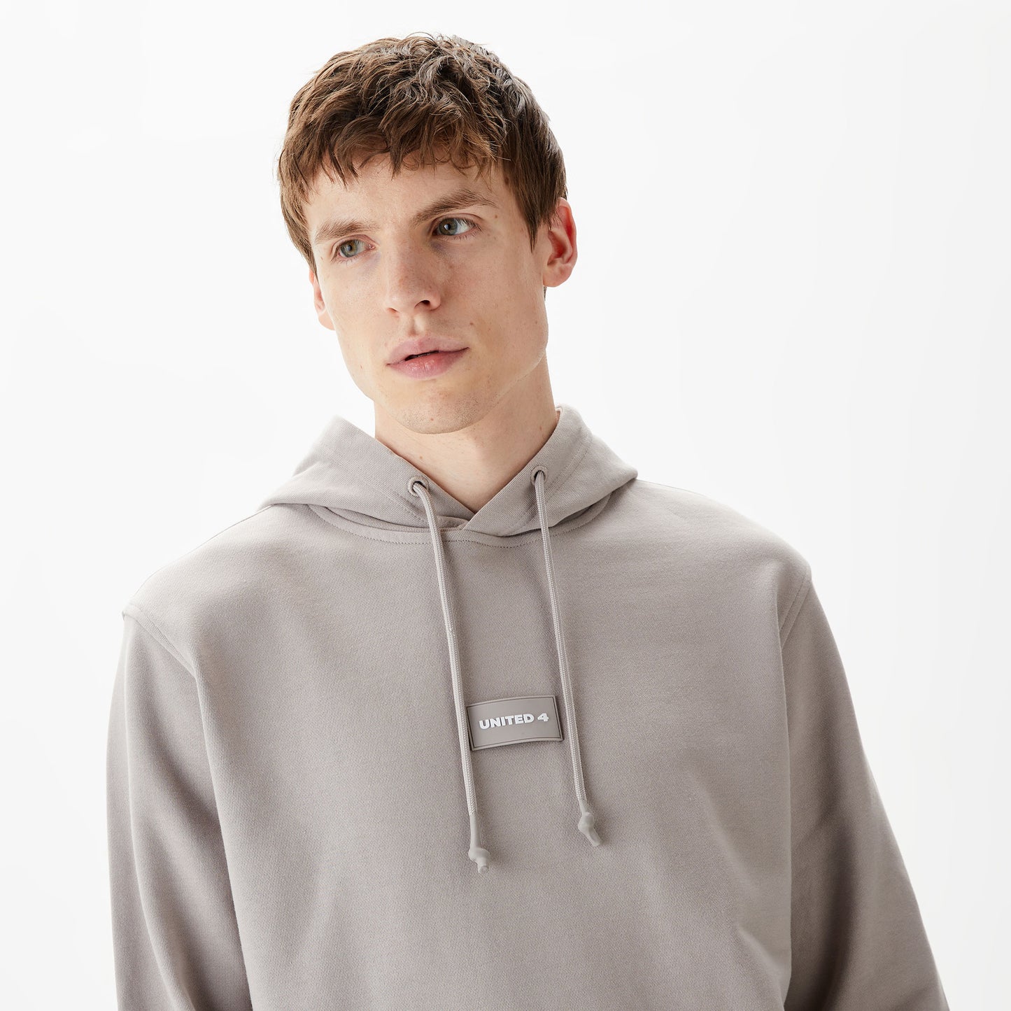 United4 Classic Erkek Gri Hoodie