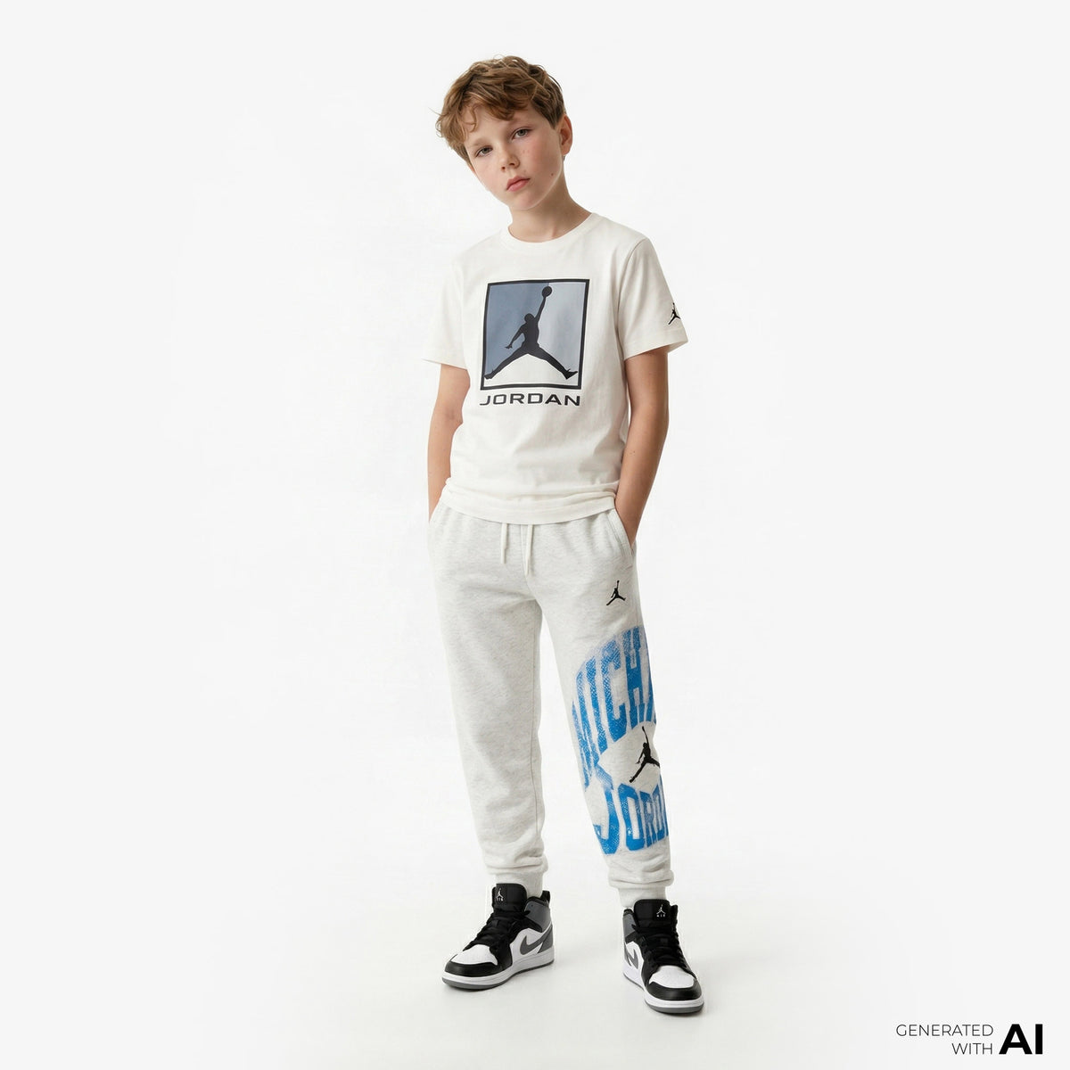 Jordan Flight Essential Çocuk Krem T-shirt