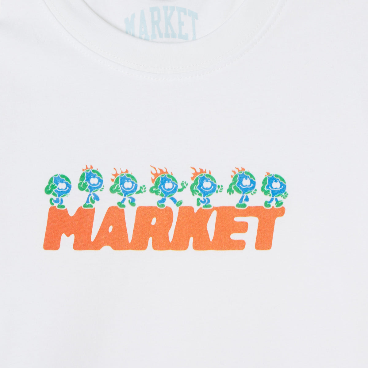 Market Fire Frolic Beyaz T-shirt