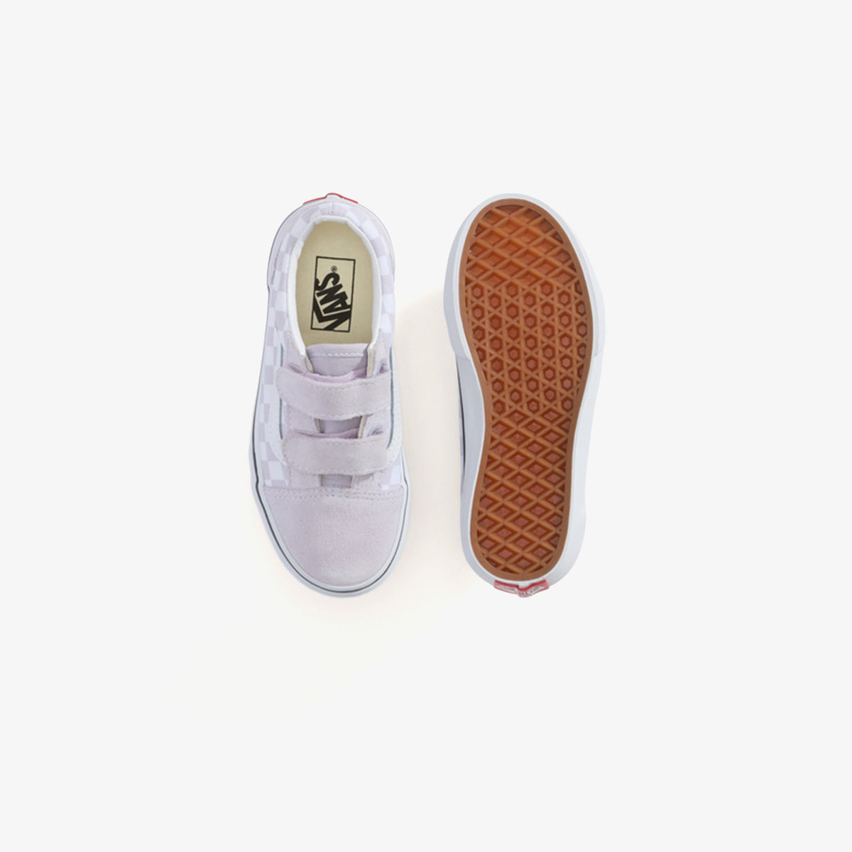 Vans Old Skool V Checkered Çocuk Mor Sneaker