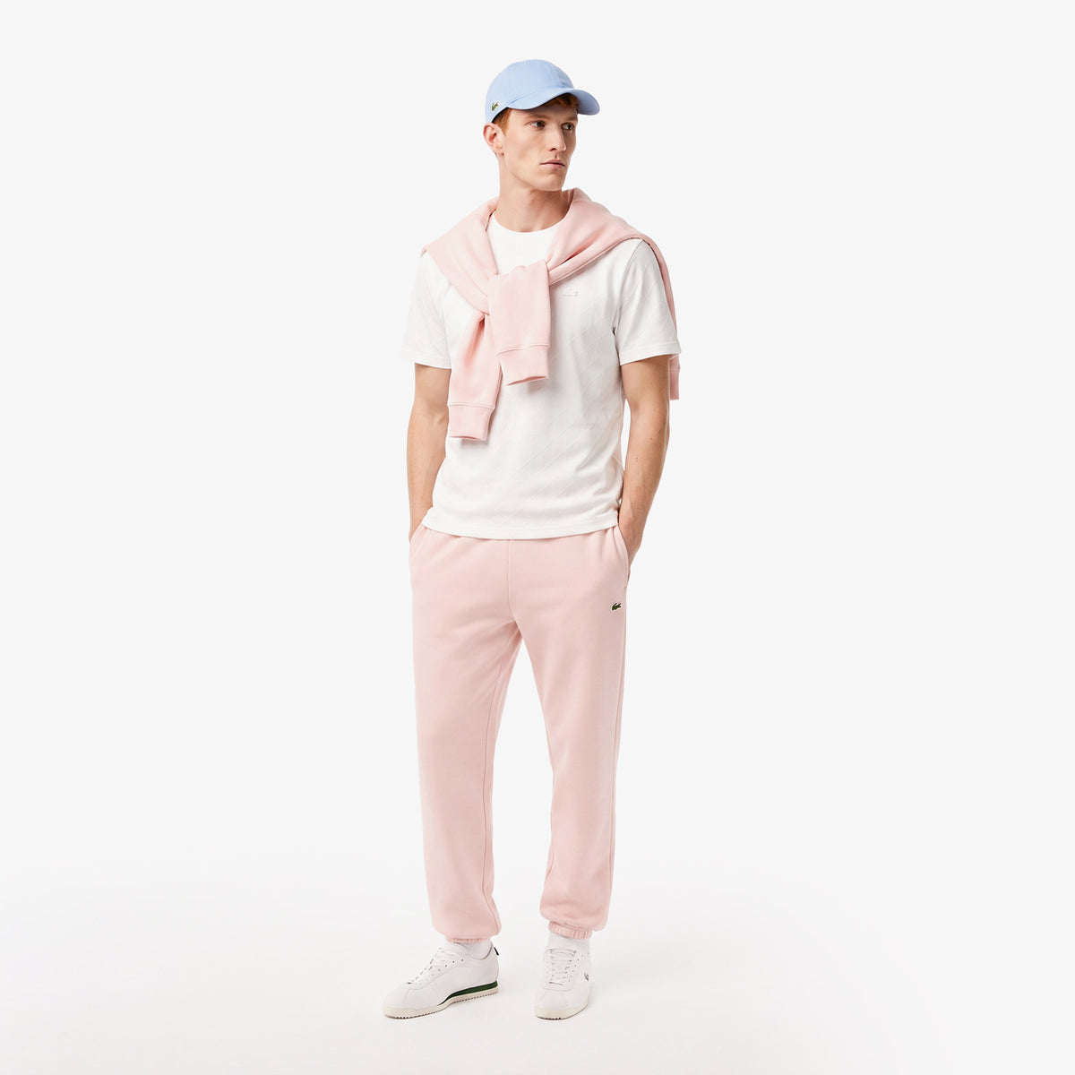 Lacoste Relaxed Fit Erkek Beyaz T-shirt