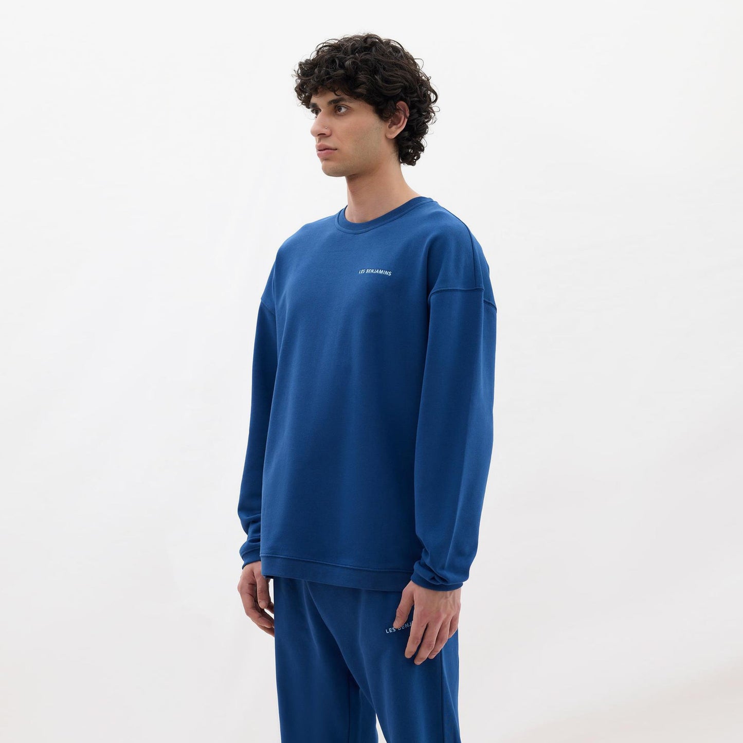Les Benjamins Core Erkek Mavi Sweatshirt
