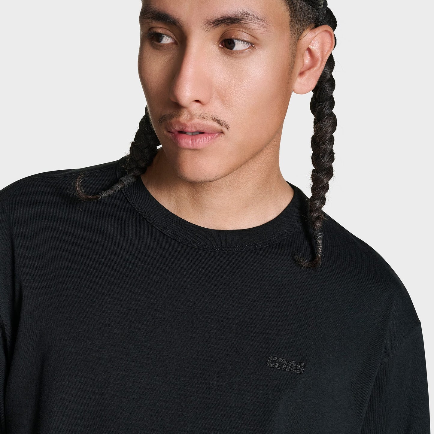Converse Cons Erkek Siyah Loose Fit T-shirt