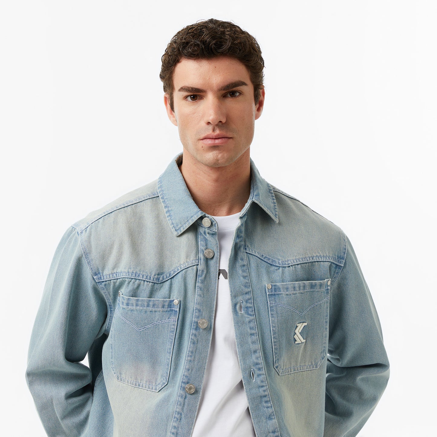 Karl Kani Og Western Denim Erkek Mavi Ceket