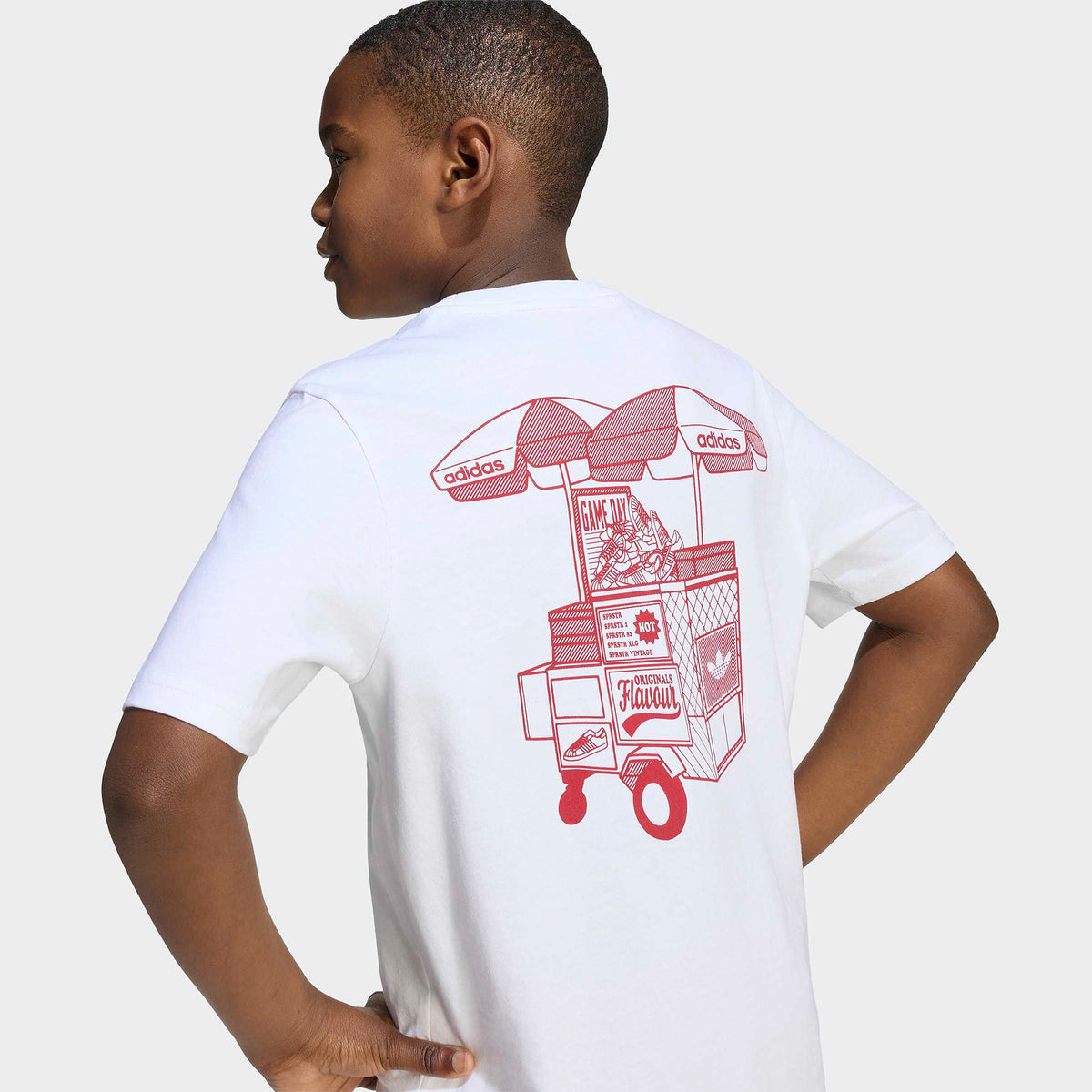 Adidas Loose Çocuk Beyaz T-shirt