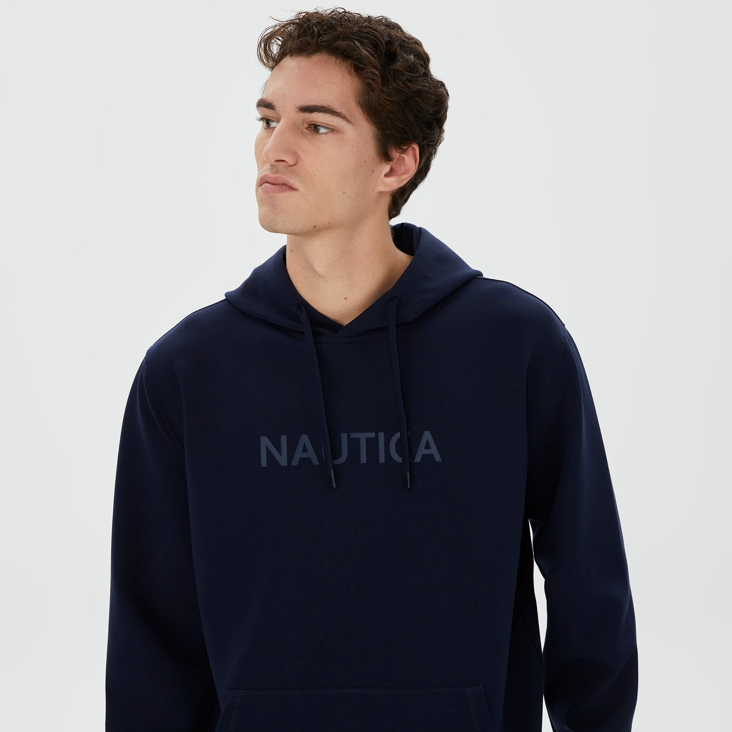 Nautica Erkek Lacivert Standart Fit Kapüşonlu Sweatshirt