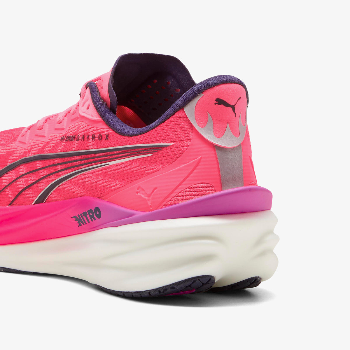 Puma Deviate Nitro 4 X Hyrox Erkek Beyaz Koşu Ayakkabısı