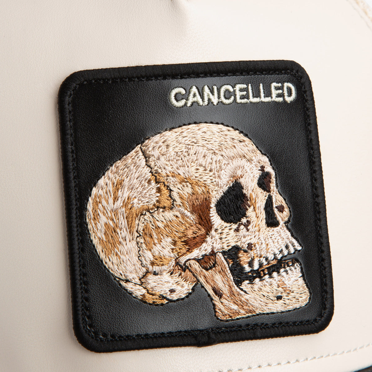 Goorin Bros Faux Leather Skull Unisex Beyaz Şapka