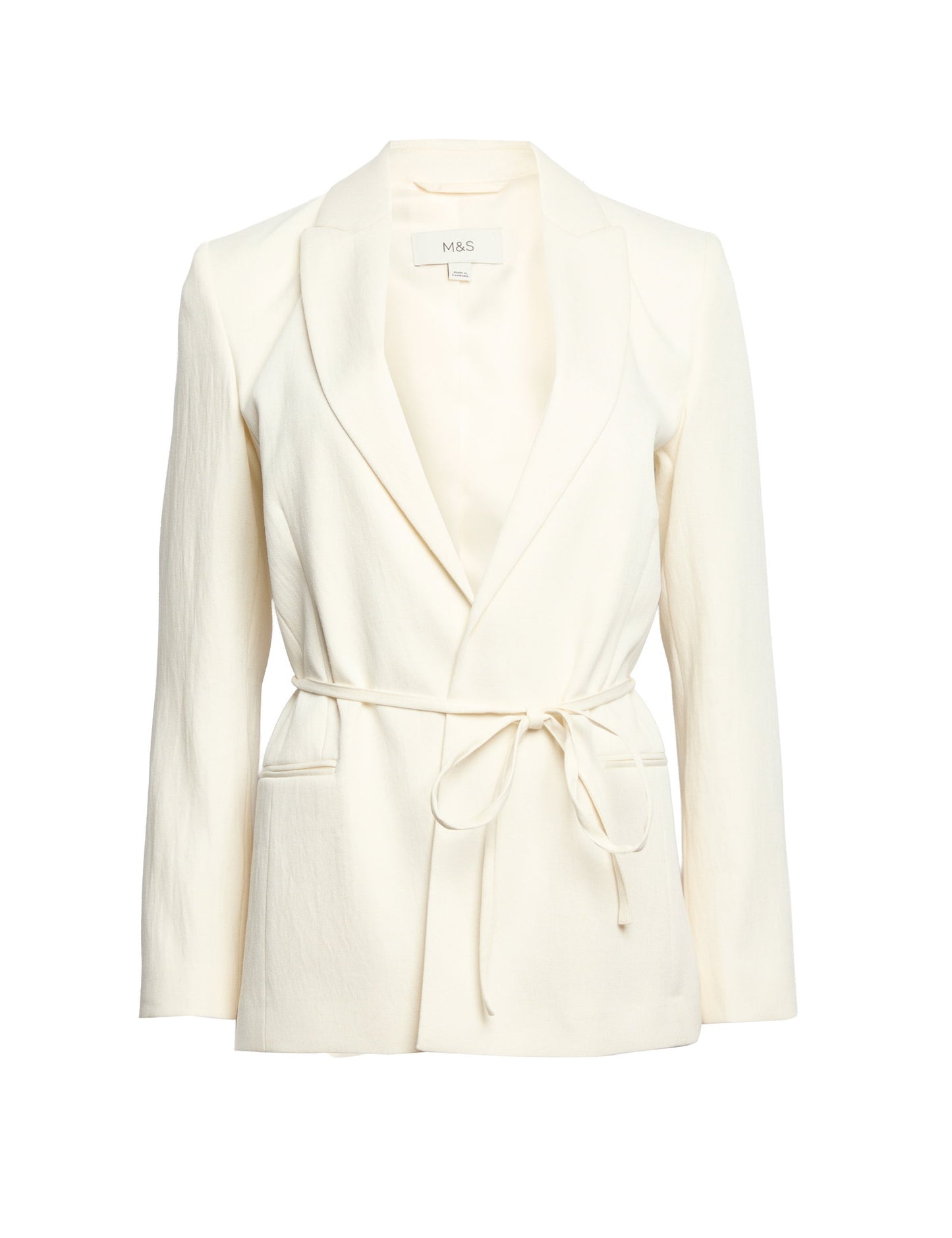 Keten Karışımlı Blazer Ceket