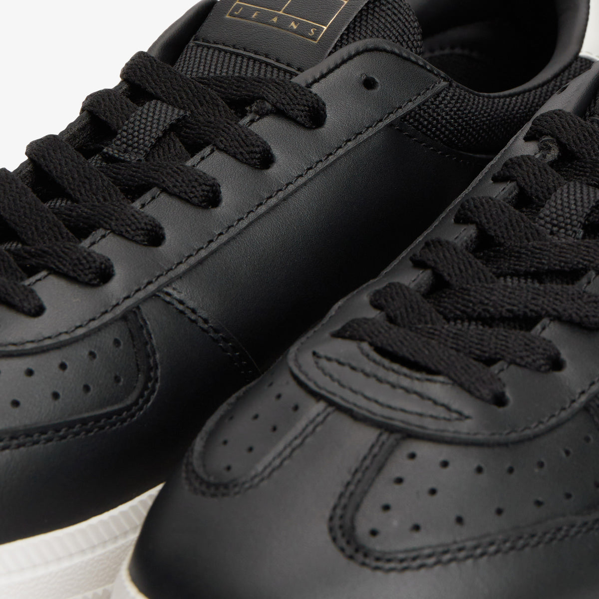 Tommy Hilfiger The Greenwich Edge Leather Erkek Siyah Spor Ayakkabı