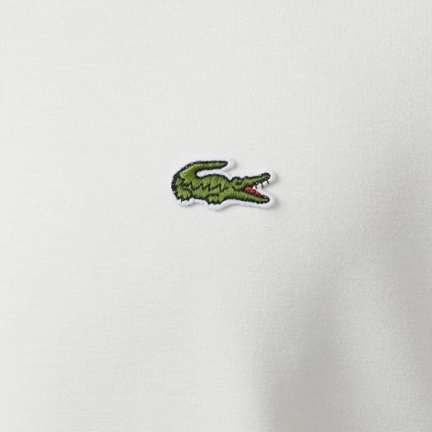 Lacoste Erkek Loose Fit Bisiklet Yaka Desenli Beyaz T-shirt