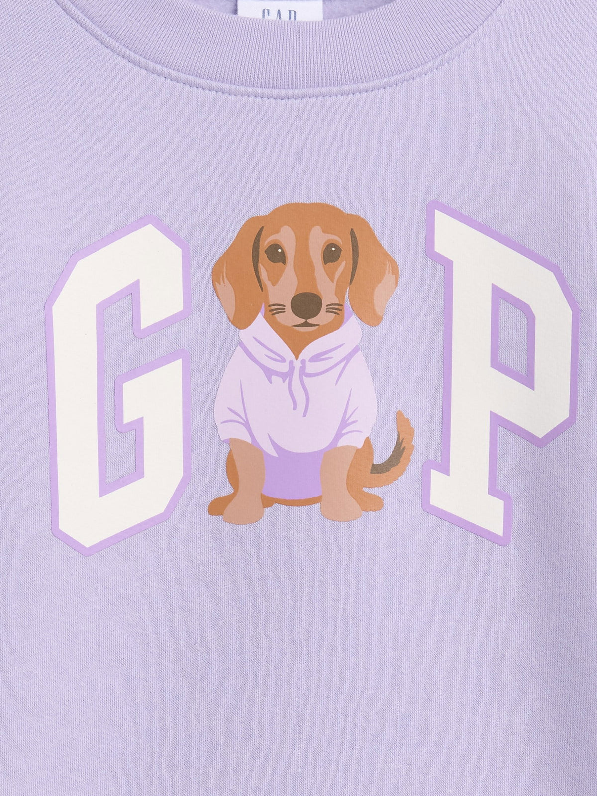 Lila Bisiklet Yaka Grafik Baskılı Sweatshirt