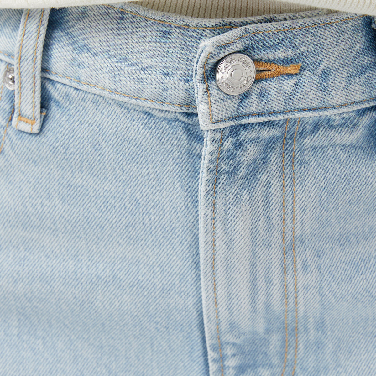 Calvin Klein The Wide Leg Worn Venice Kadın Mavi Jean