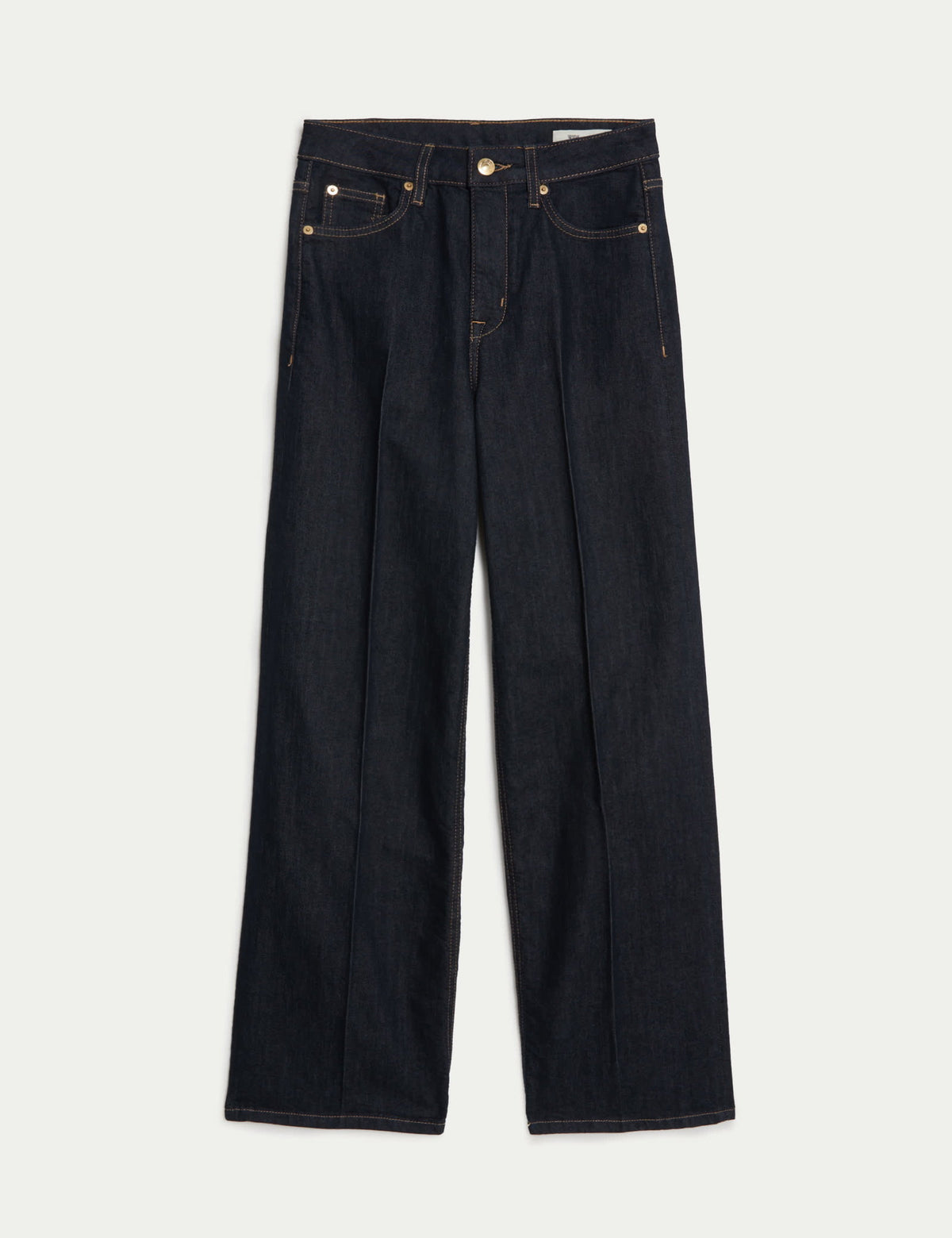 Yüksek Bel Wide Leg Jean Pantolon