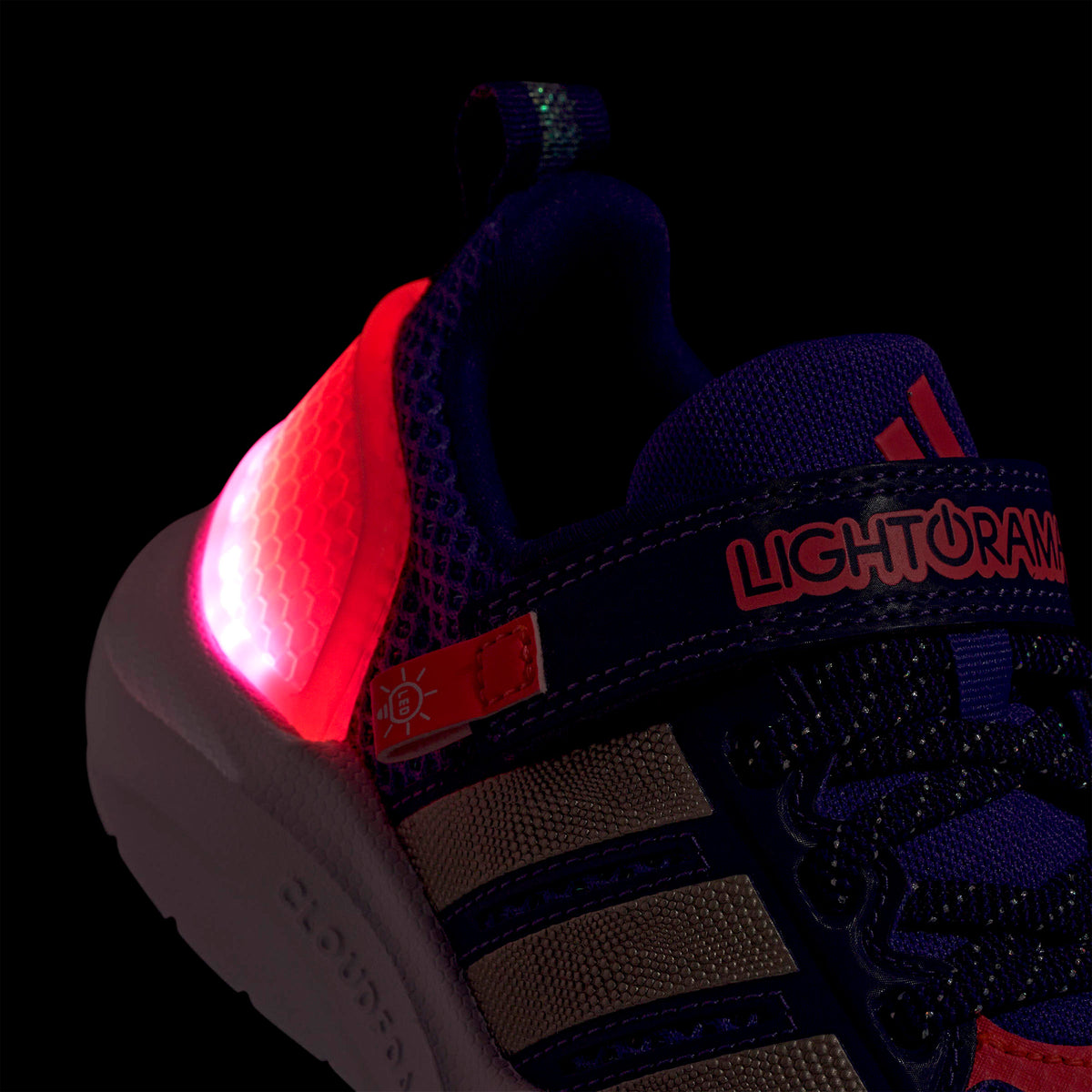 Adidas Lightorama Runner Elastic Lace Çocuk Mor Koşu Ayakkabısı