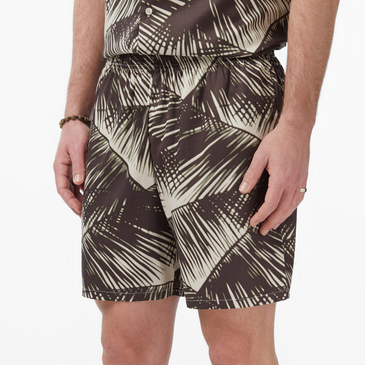 Calvin Klein Short Modal Erkek Haki Deniz Şortu