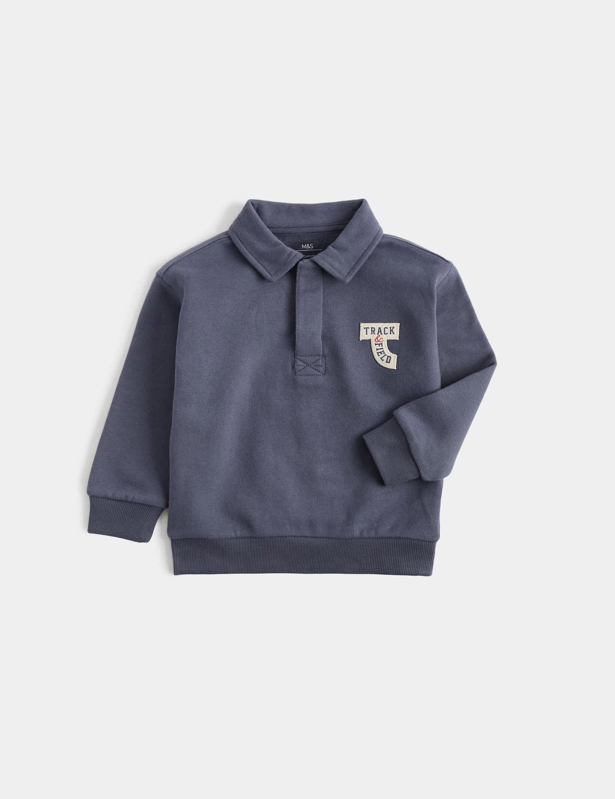 Nakışlı Arma Detaylı Pamuklu Sweatshirt