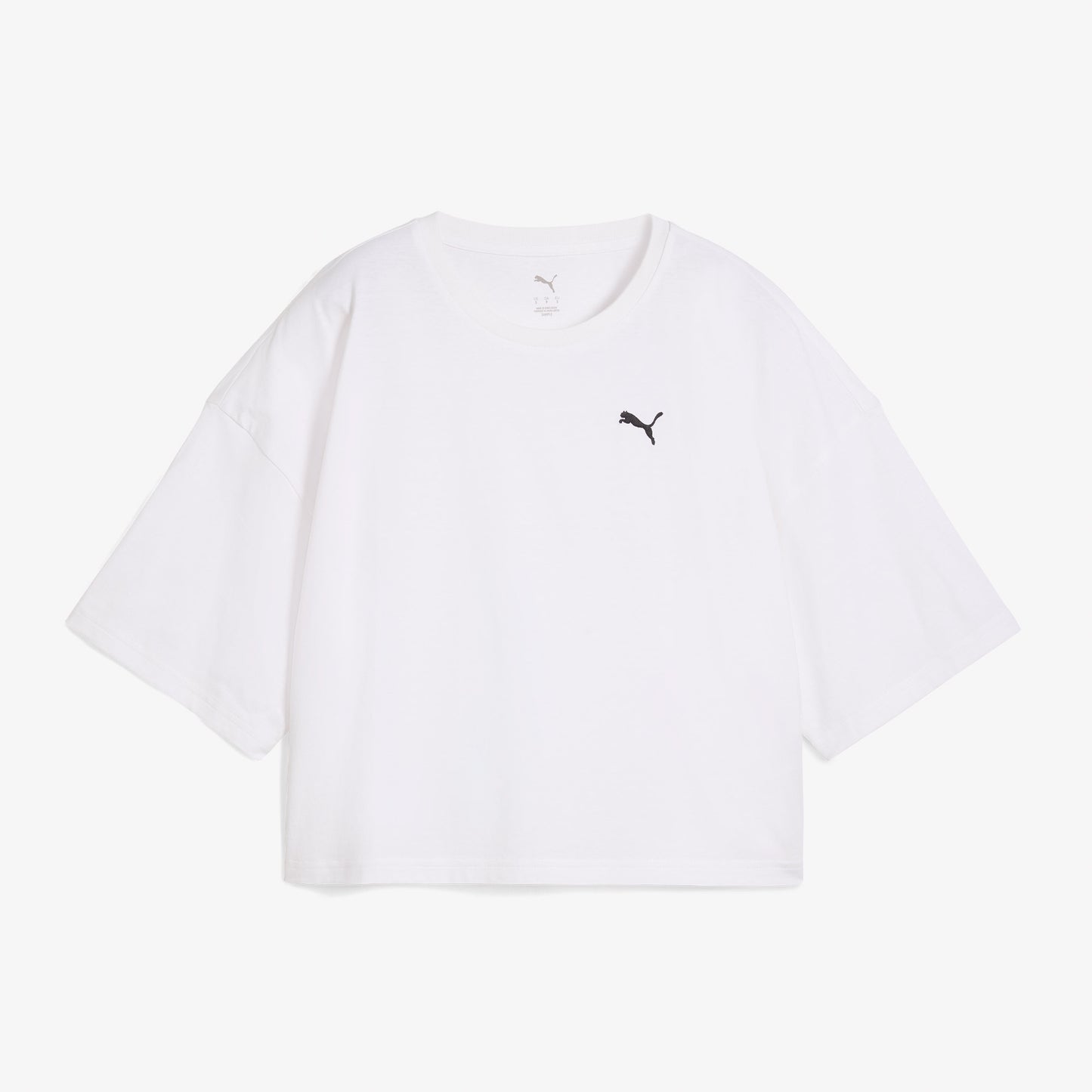 Puma Wardrobe Essentials Oversized Kadın Beyaz T-shirt