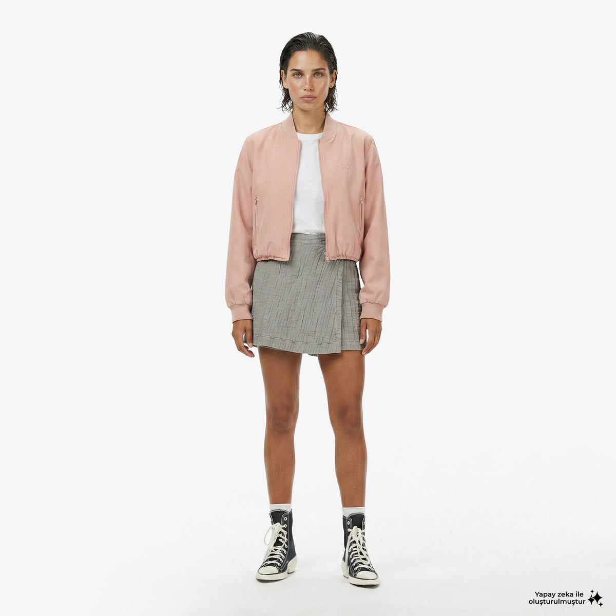 United4 Regular Fit Kadın Pembe Ceket