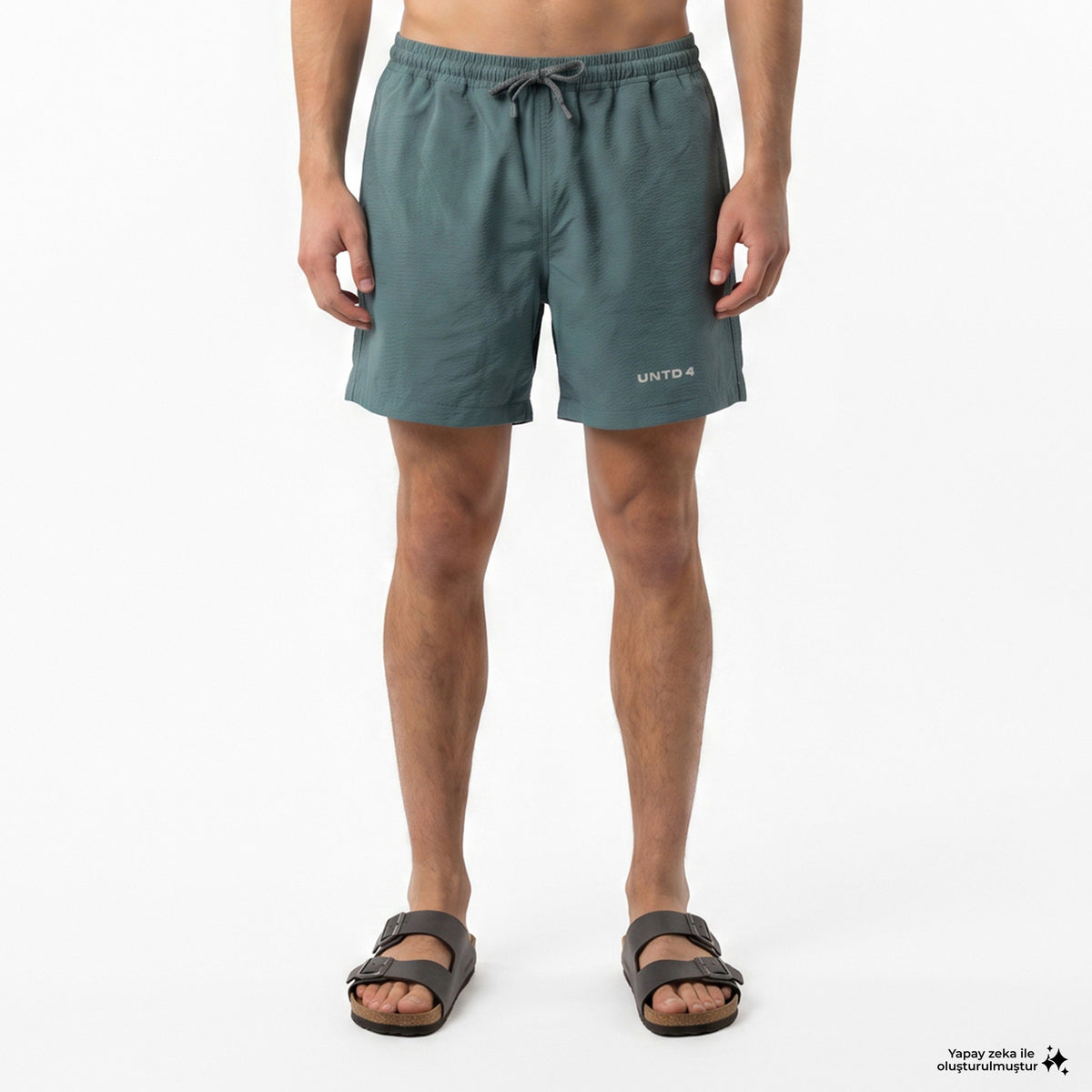 Unıted4 Comfort Fit Erkek Mavi Deniz Şortu