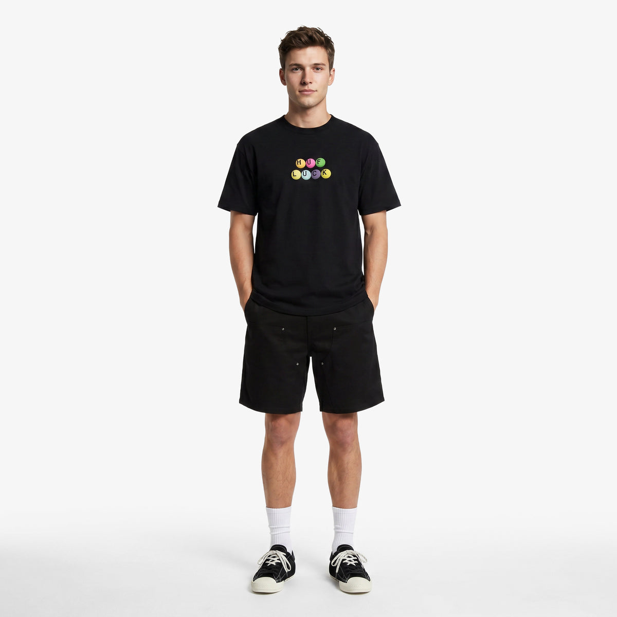 Huf Lucky Erkek Siyah T-shirt