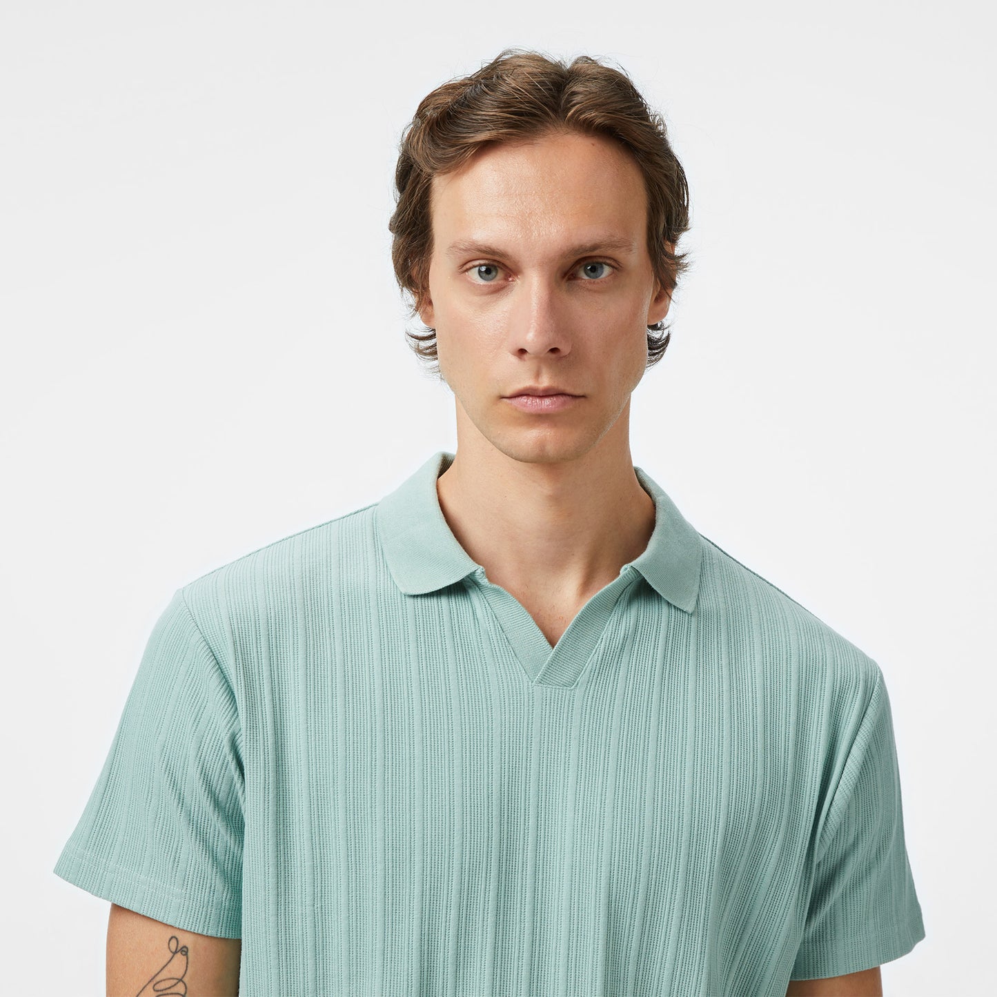 Nautica Erkek Yeşil Classic Fit Polo Yaka T-shirt