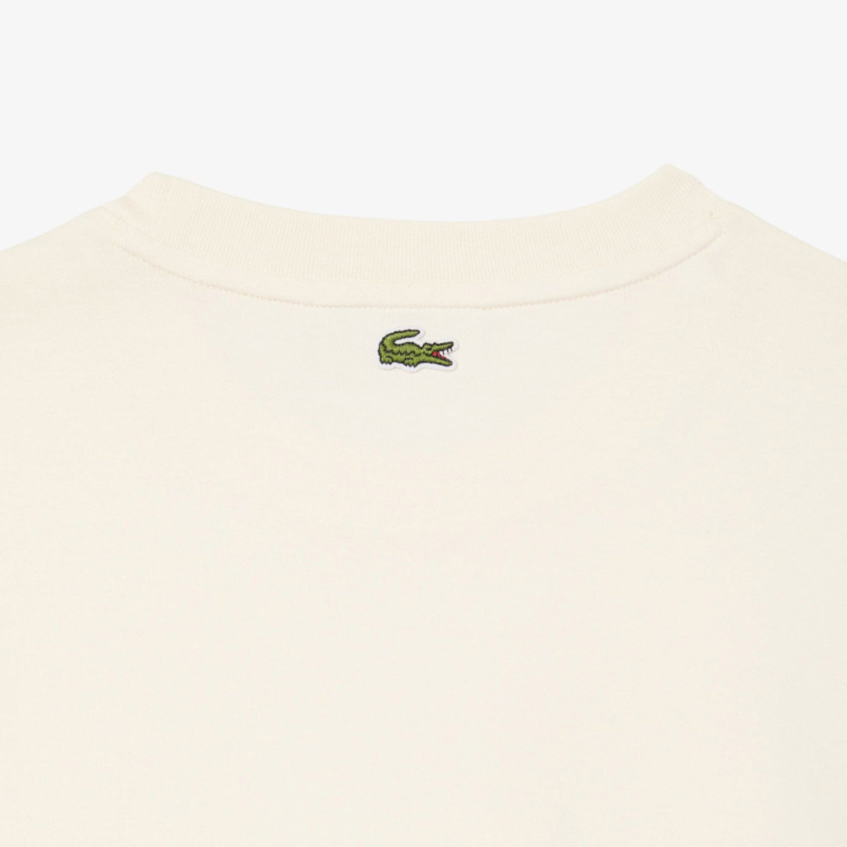 Lacoste Print Cotton Kadın Bej T-shirt