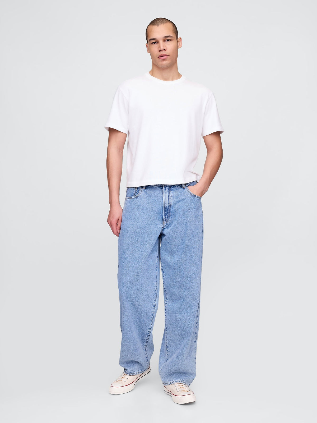 Beyaz Heavyweight Crop T-shirt