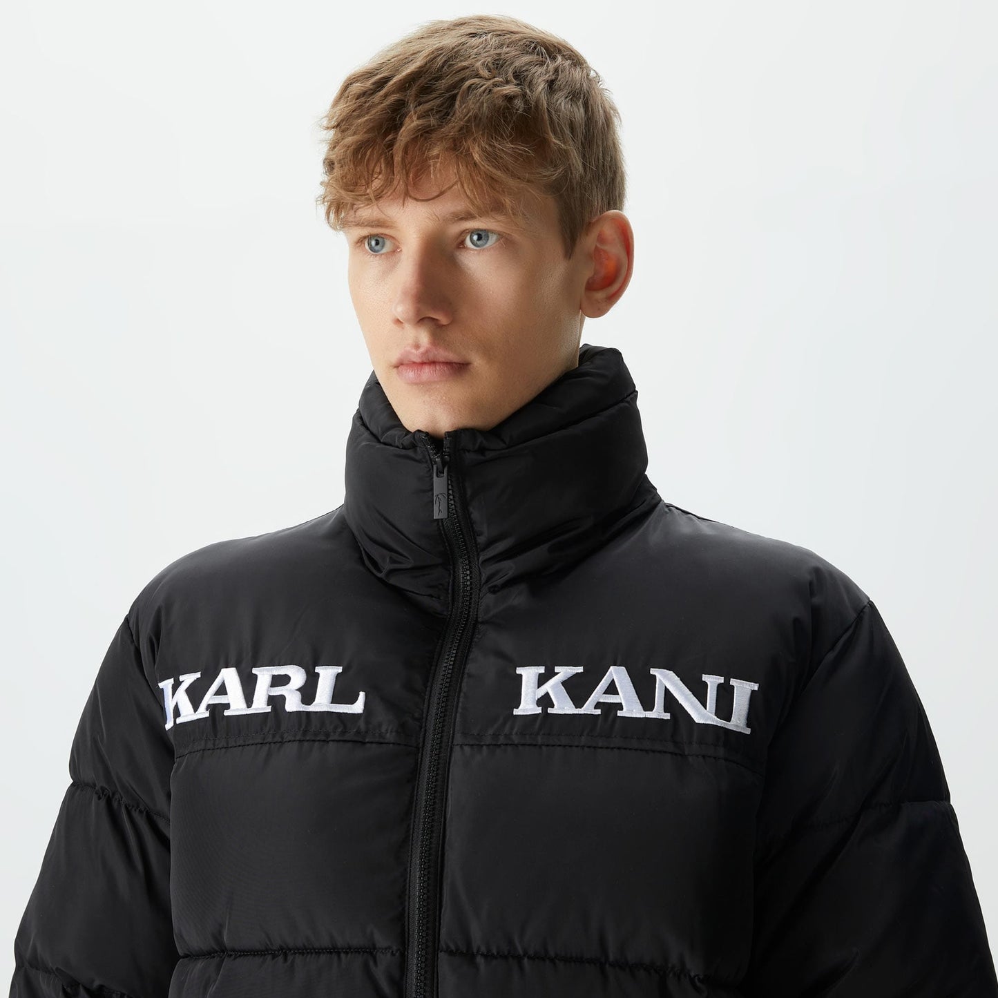 Karl Kani Retro Essential Puffer Erkek Siyah Ceket