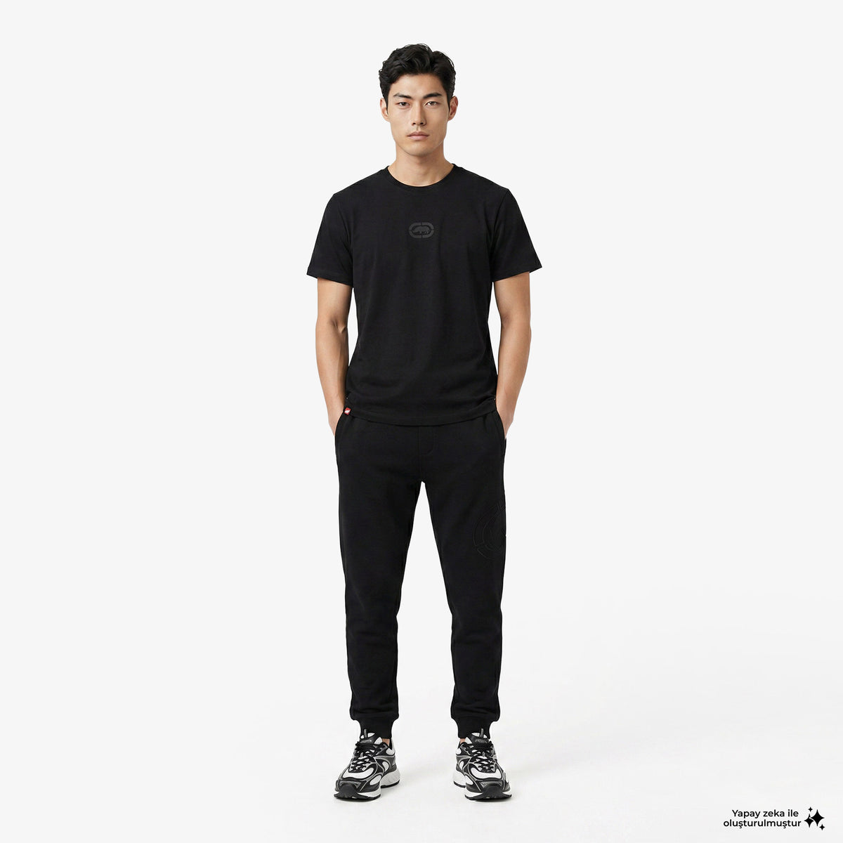 Ecko Johnson Erkek Siyah T-shirt