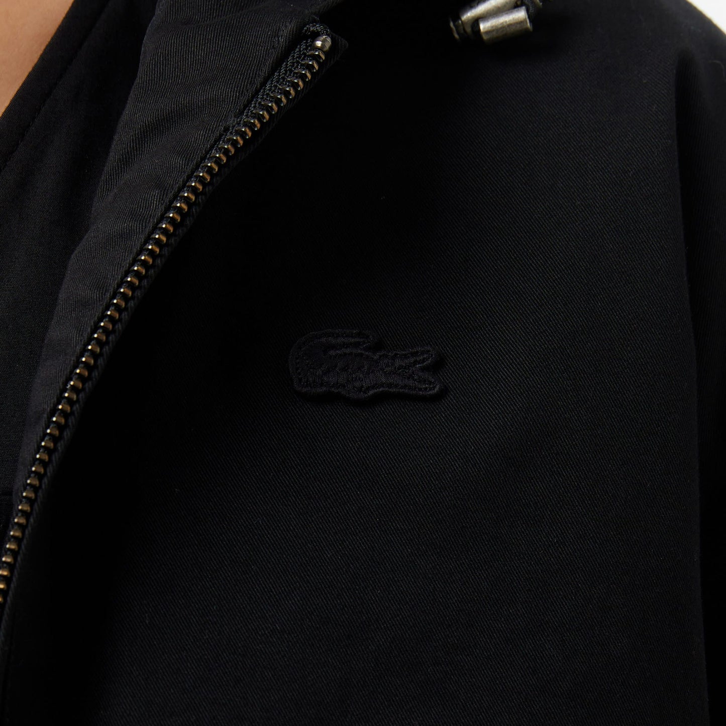 Lacoste Kadın Relaxed Fit Kapüşonlu Siyah Mont