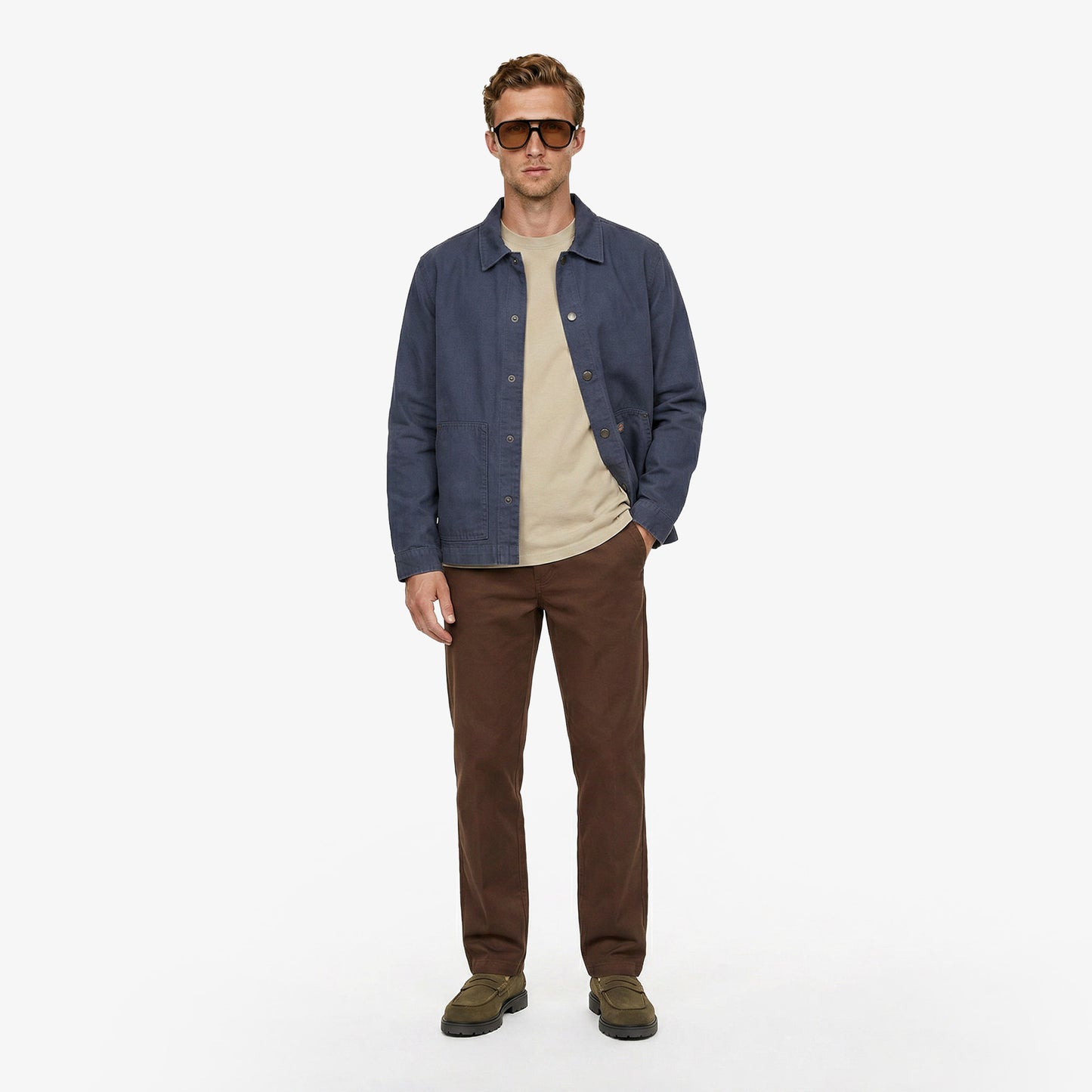 Dickies Unlined Canvas Barn Erkek Mavi Ceket