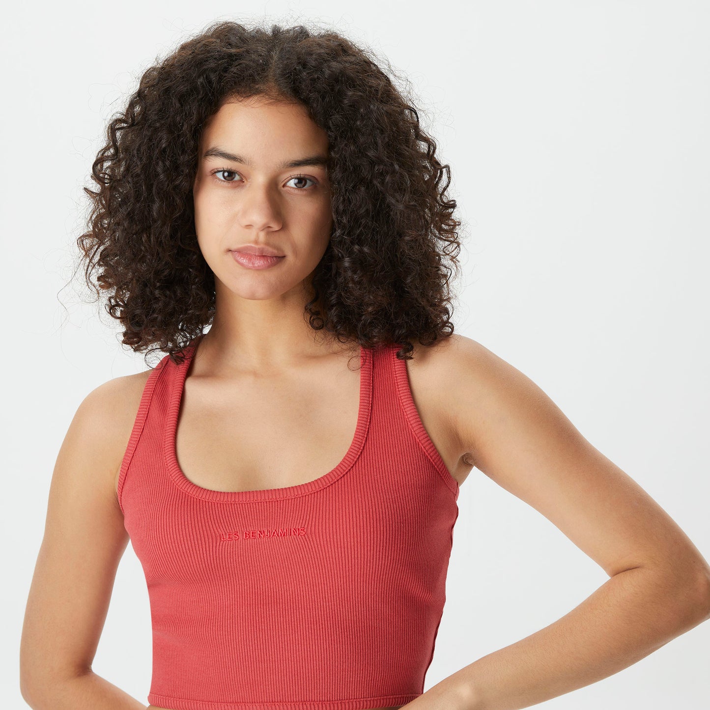 Les Benjamins 304 Kadın Kırmızı Kolsuz T-shirt