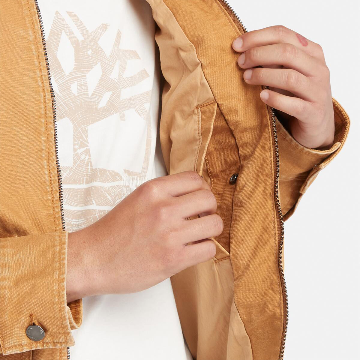 Timberland Strafford Yıkanmış Kanvas Erkek Sarı Ceket