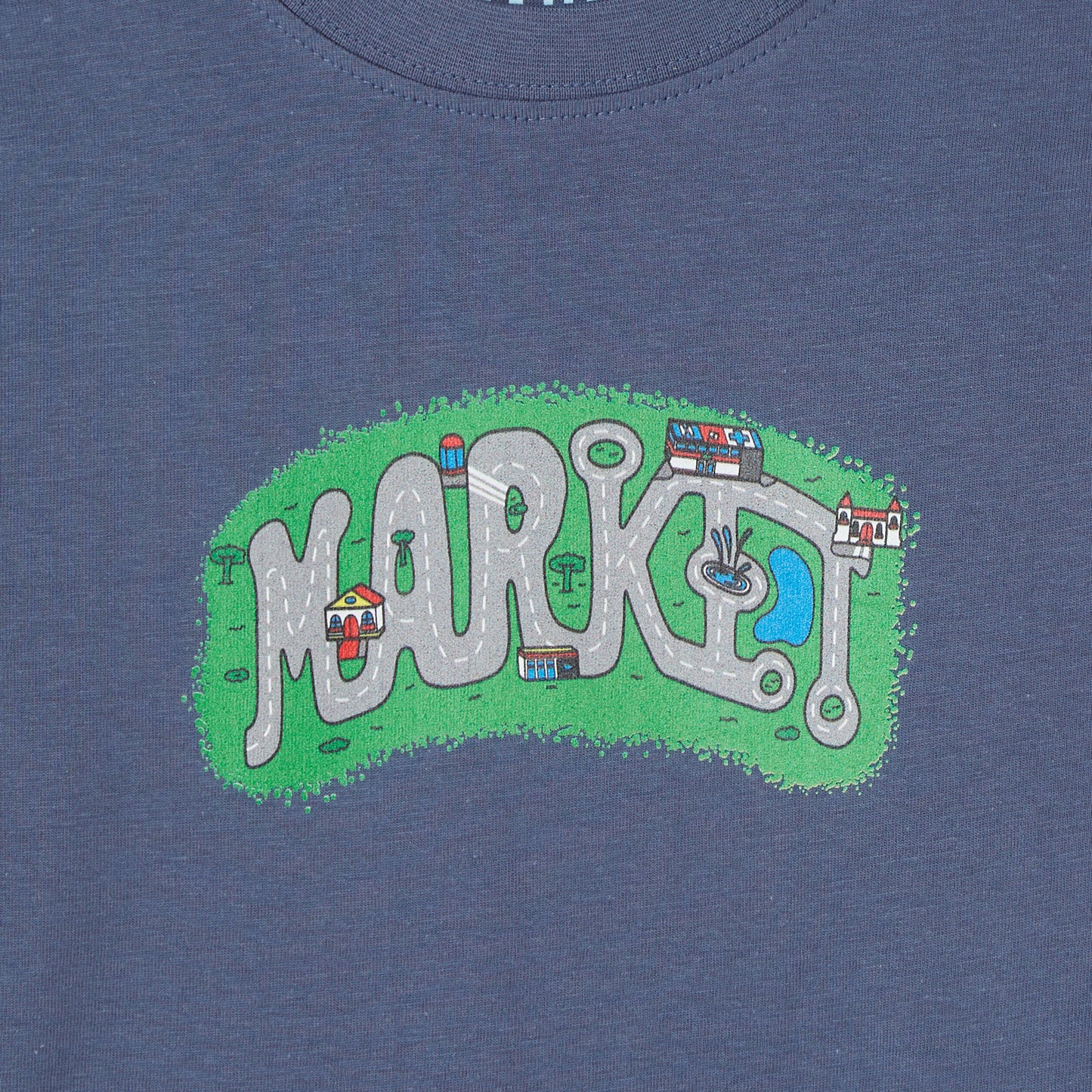 Market City Streets Çocuk Mavi T-shirt