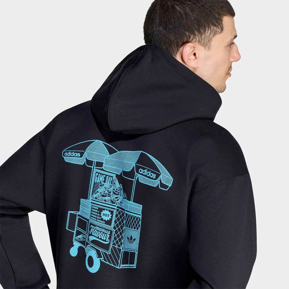 Adidas Food Cart Hd Erkek Siyah Sweatshirt