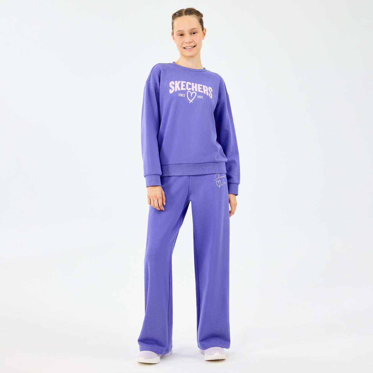 Skechers Lw Fleece Çocuk Mor Eşofman Üstü