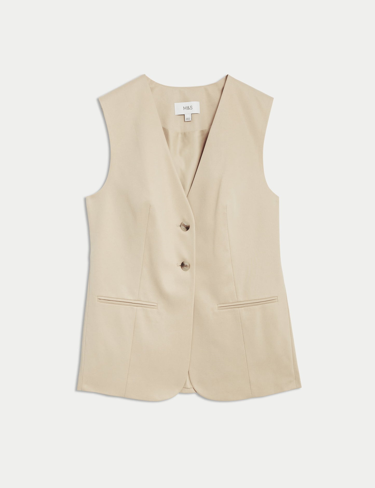 Tailored Fit Uzun Klasik Yelek