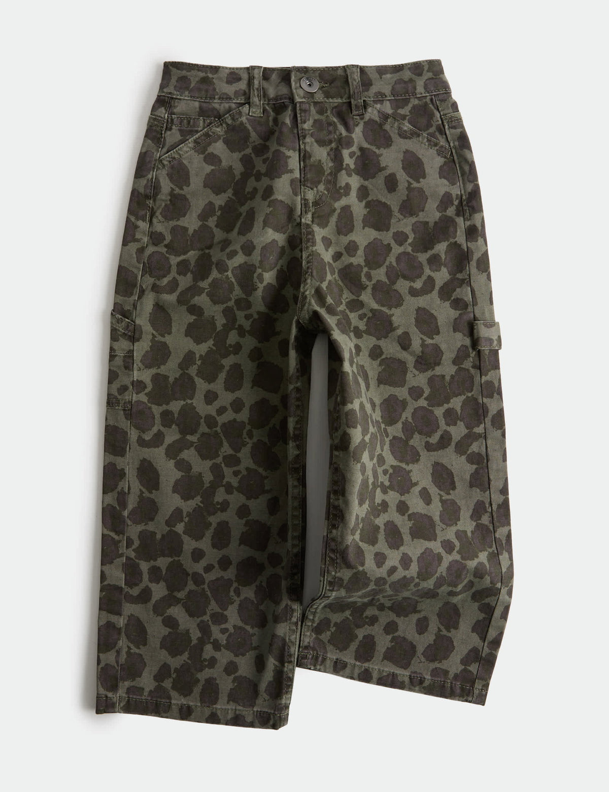 Leopar Desenli Çocuk Jean