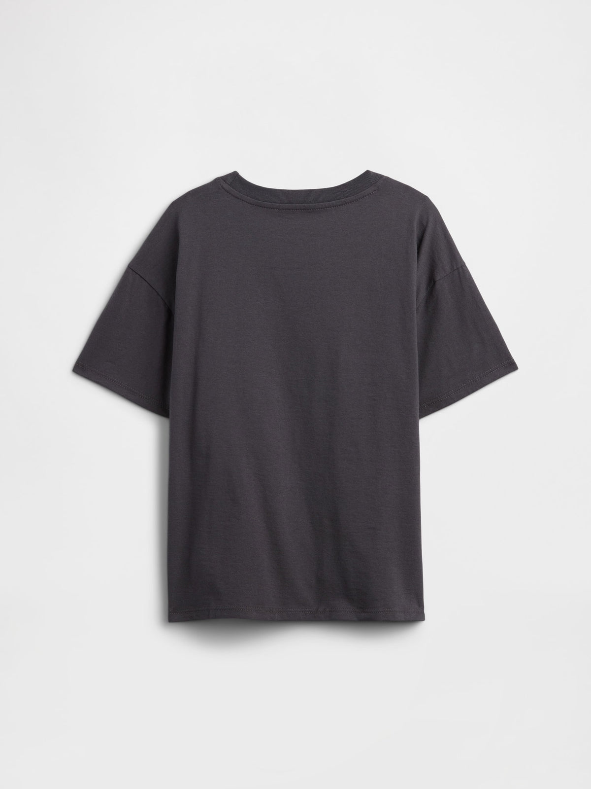 Gri Oversized Grafik Baskılı T-shirt