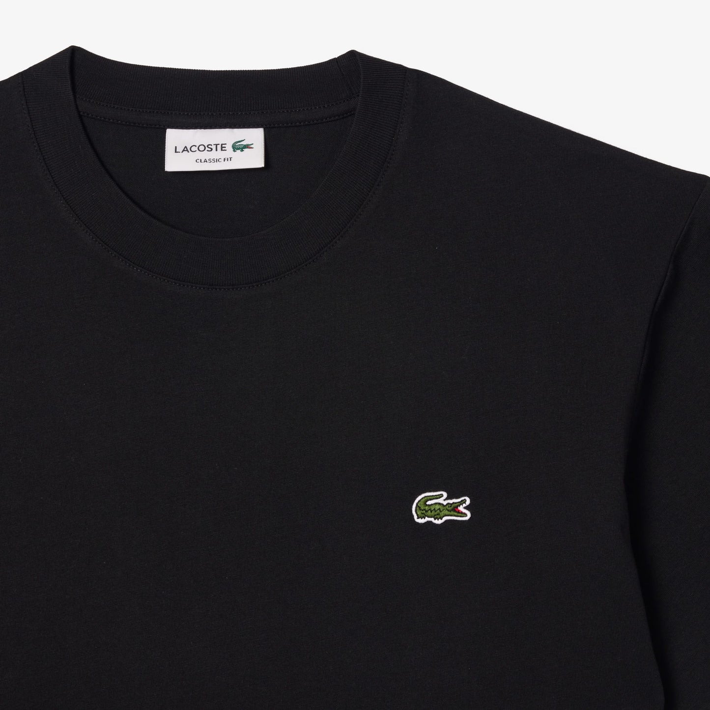 Lacoste Classic Fit Erkek Siyah T-shirt
