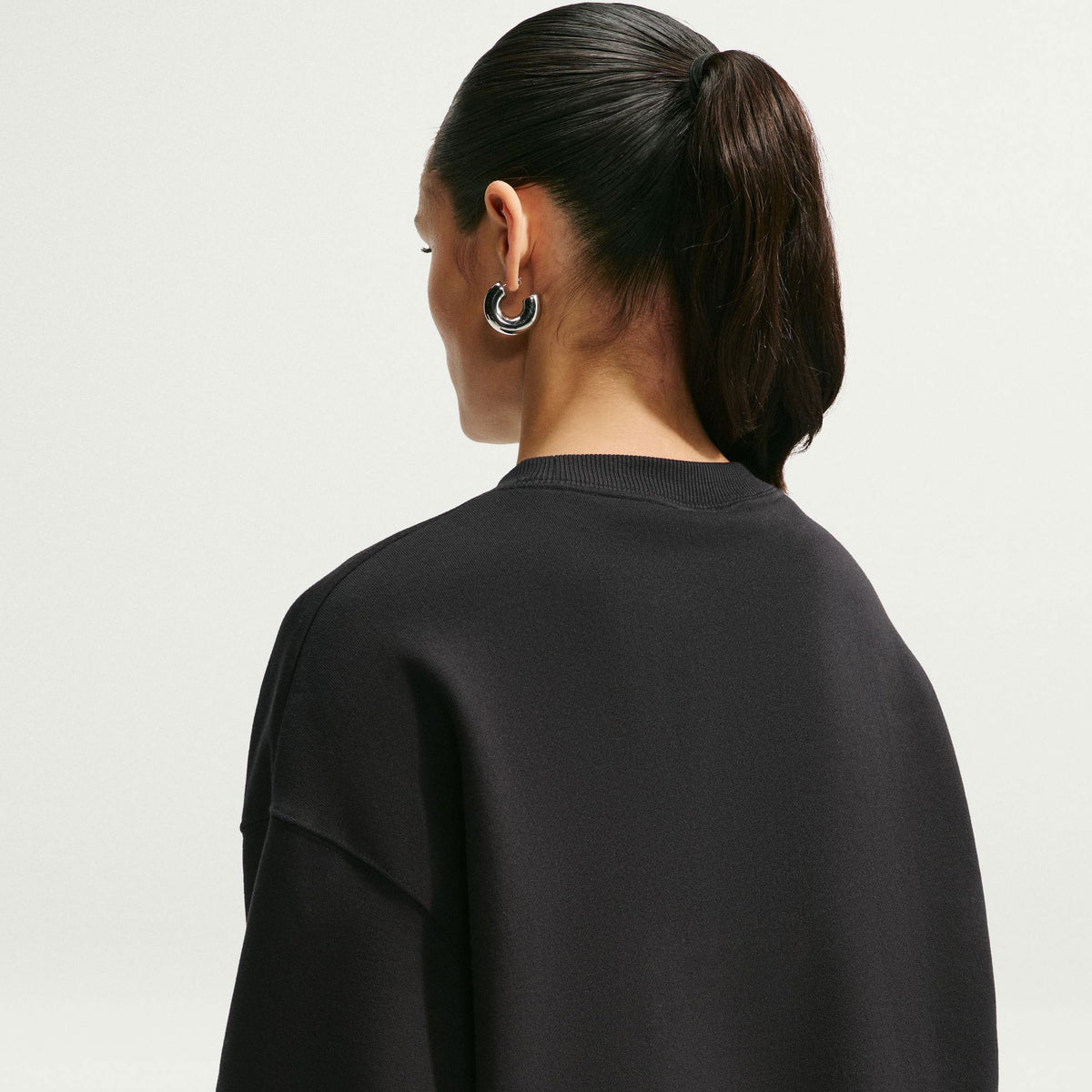 Nike Studio Fleece Kadın Siyah Sweatshirt