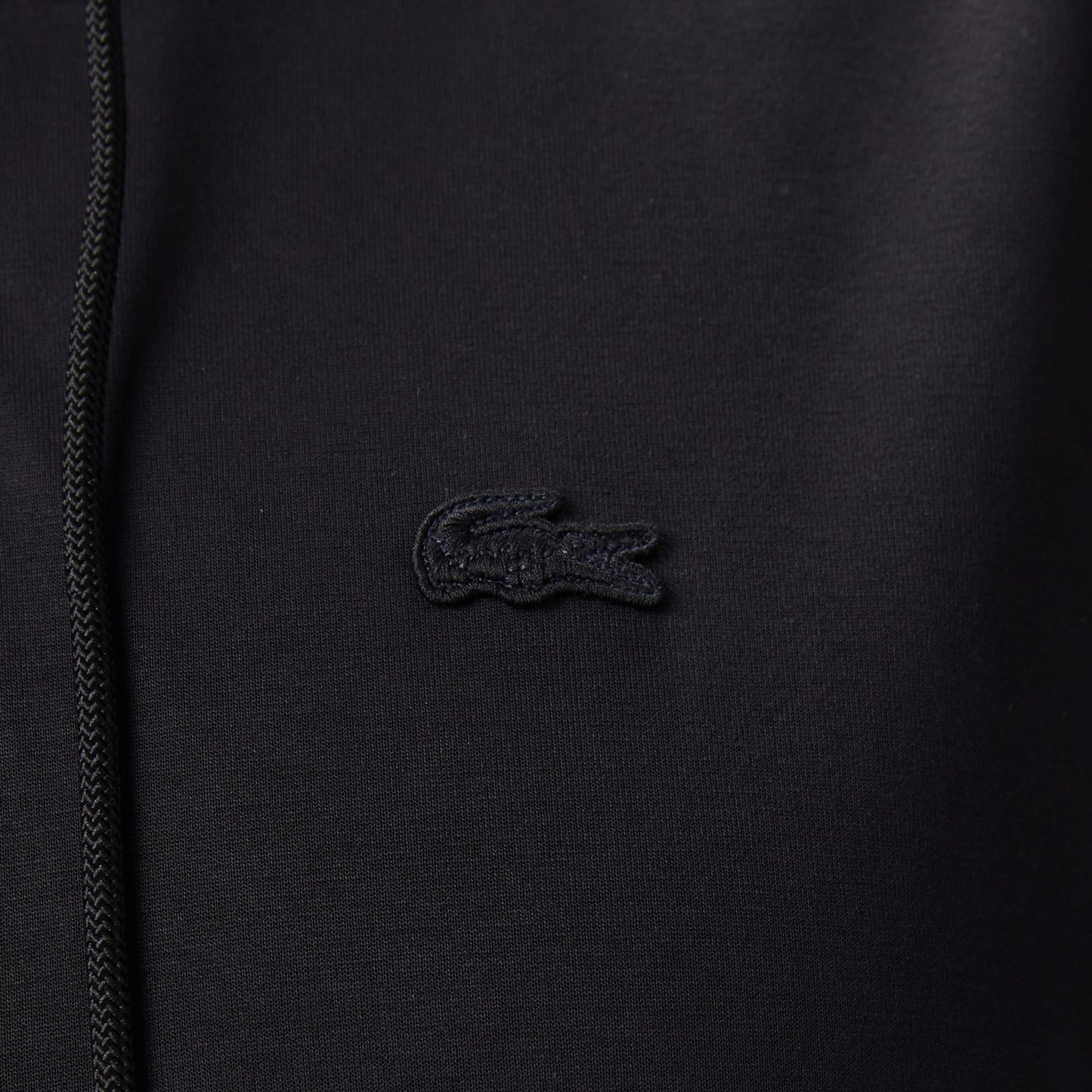 Lacoste Kadın Relaxed Fit Kapüşonlu Siyah Sweatshirt