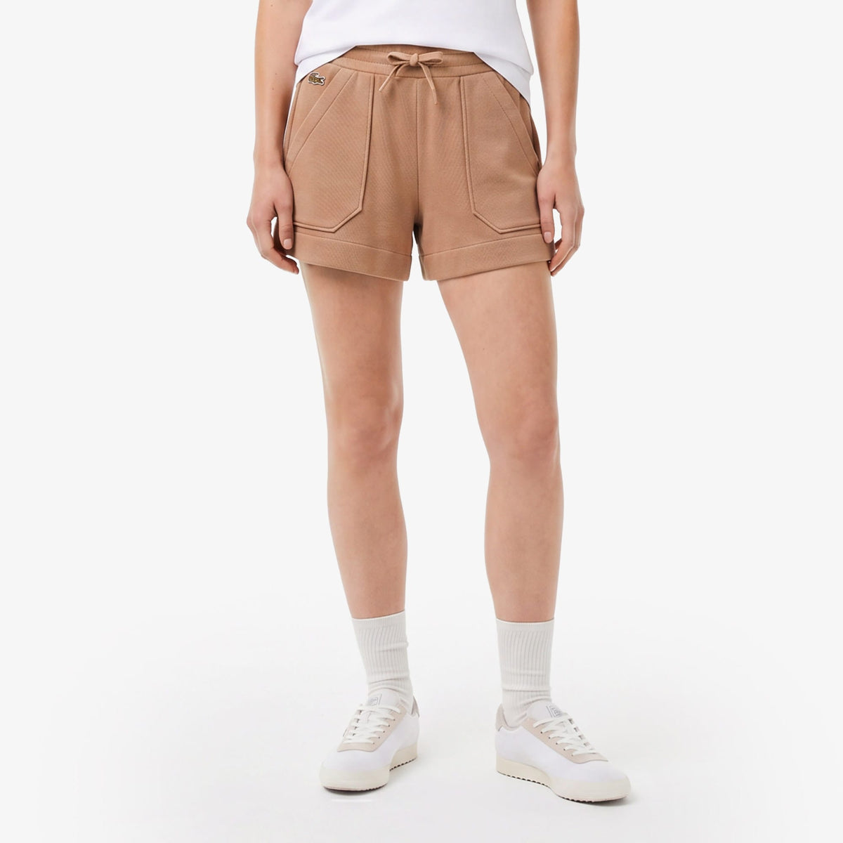Lacoste Relaxed Fit Kadın Kahverengi Şort