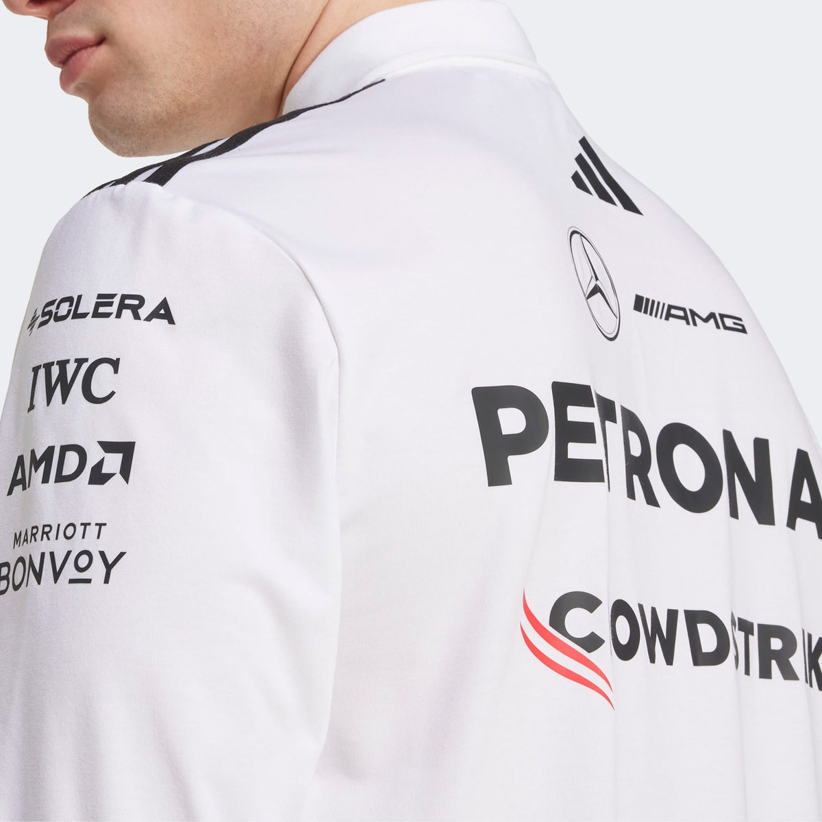 Adidas Mercedes Amg Petronas Formula One Team Erkek Beyaz Motorsport Sweatshirt